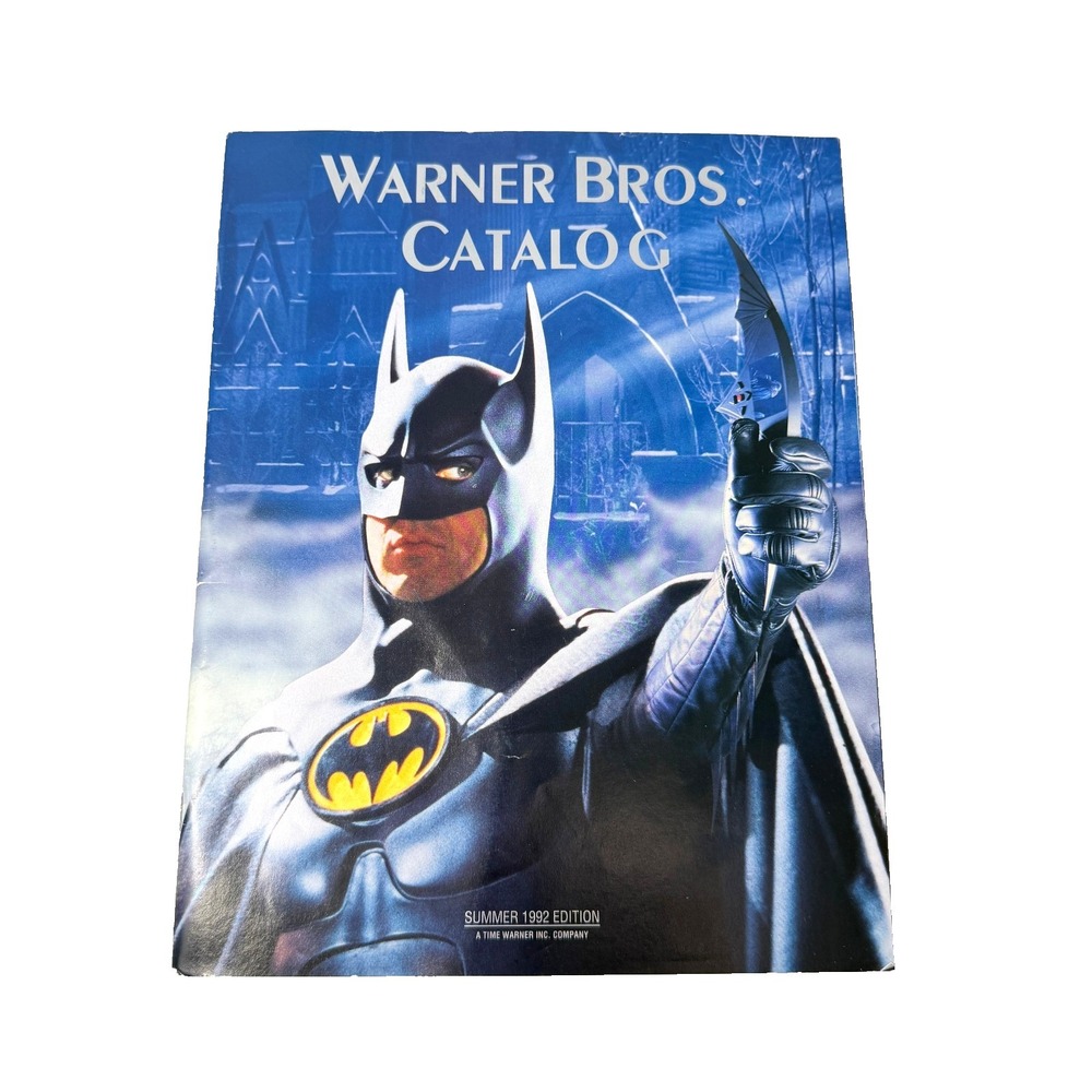Vintage Warner Bros Catalog Batman Returns Pop Up Summer 1992 Michael Keaton